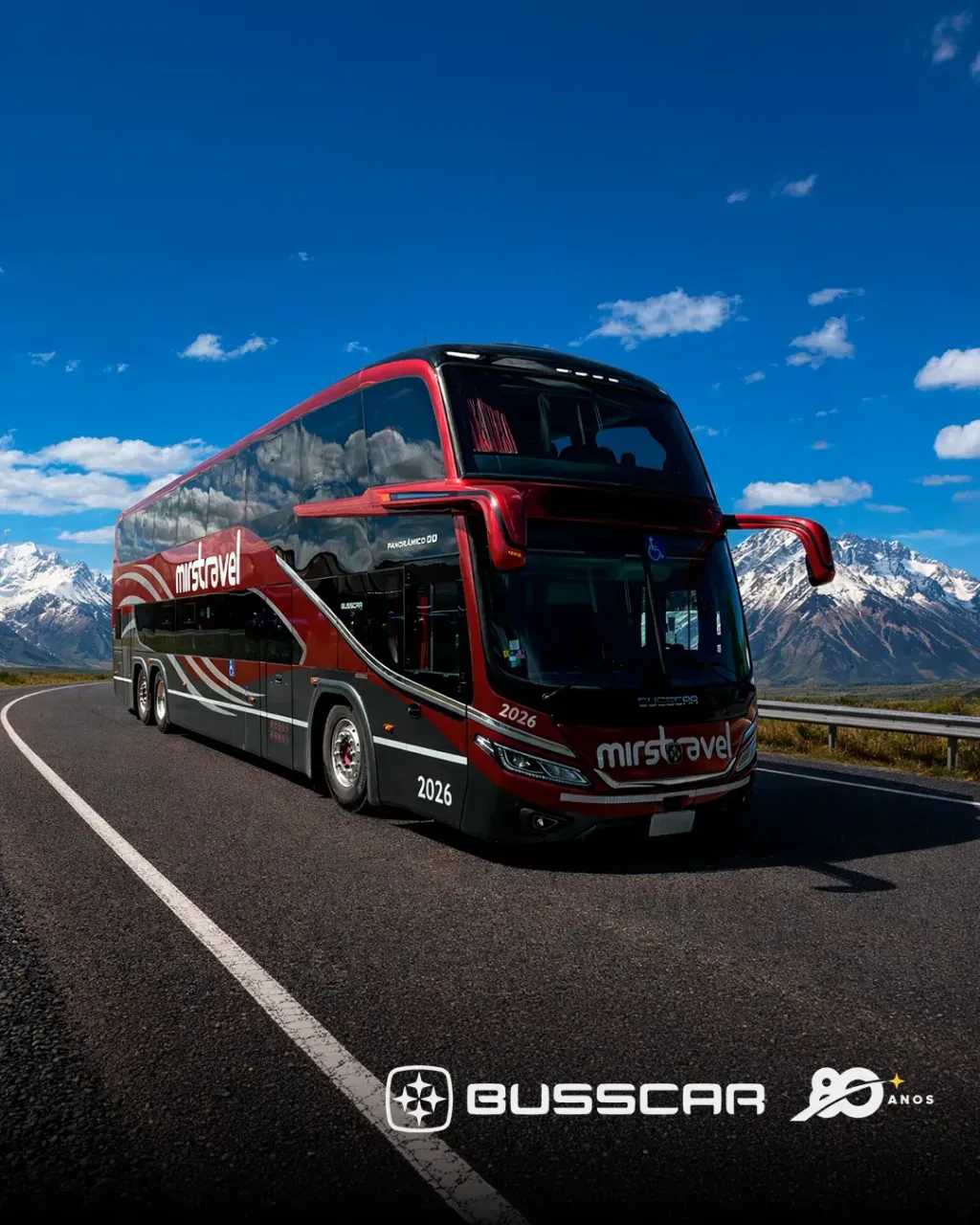 Panorâmico DD NB1 com chassi Scania K450C B6x2 (Divulgação)